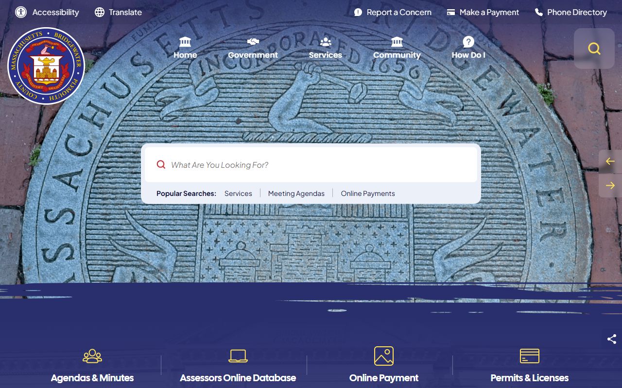 Bridgewater town website phone directory contacts