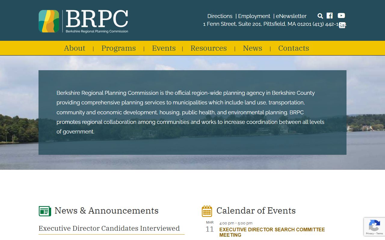 Berkshire Regional Planning Commission phone directory for Berkshire County