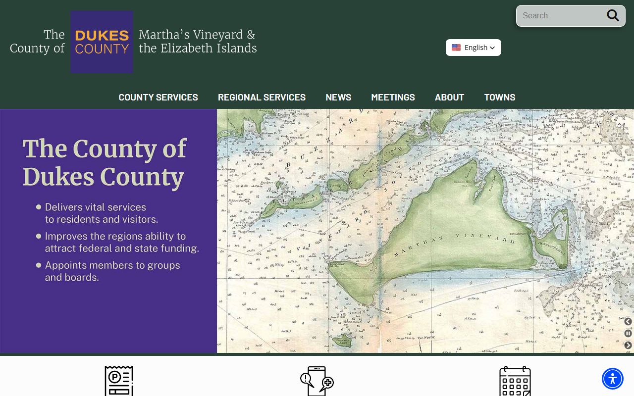Dukes County government website phone directory
