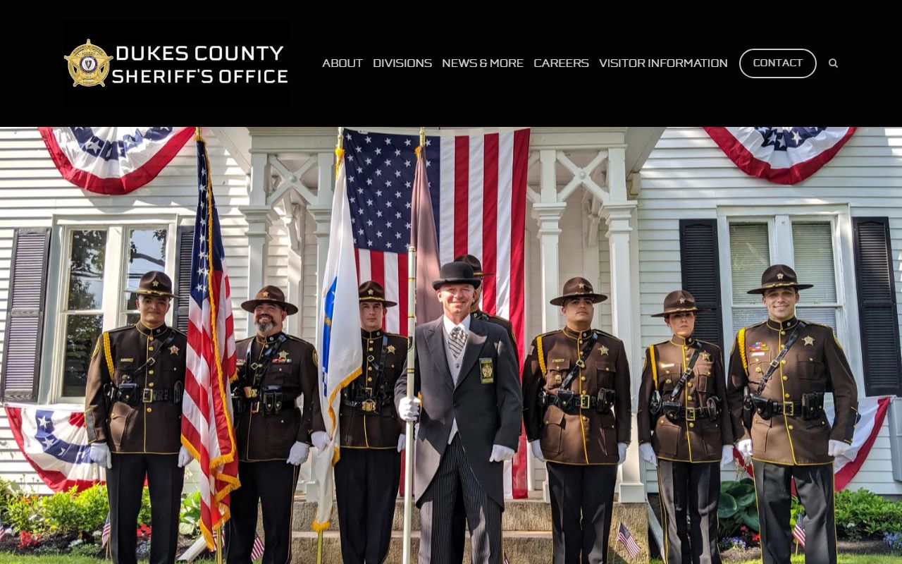 Dukes County Sheriff phone directory contact page