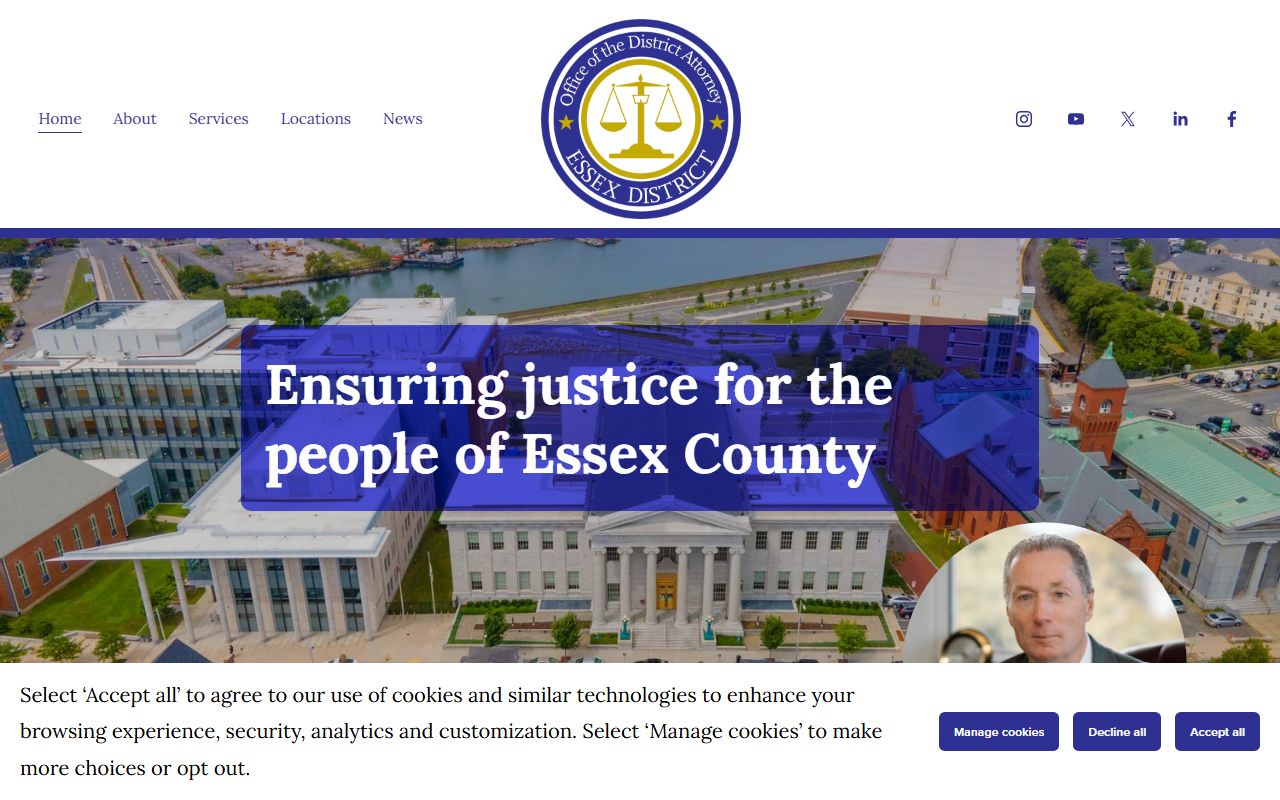Essex County District Attorney phone directory and contact page