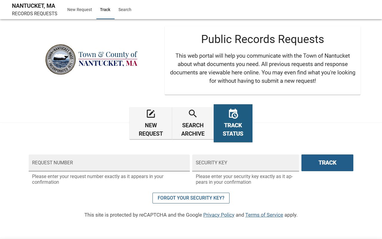 Nantucket County public records portal phone directory