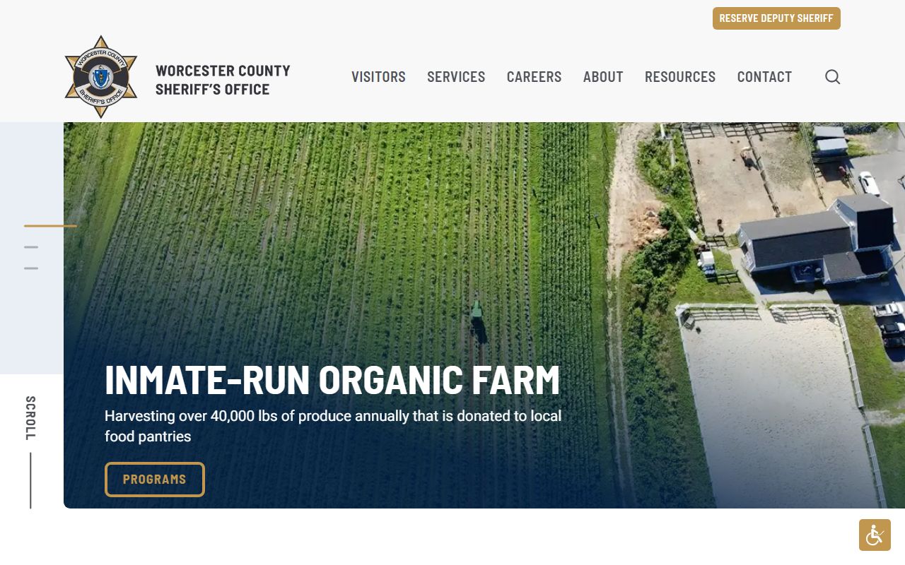 Worcester County Sheriff phone directory and contact information